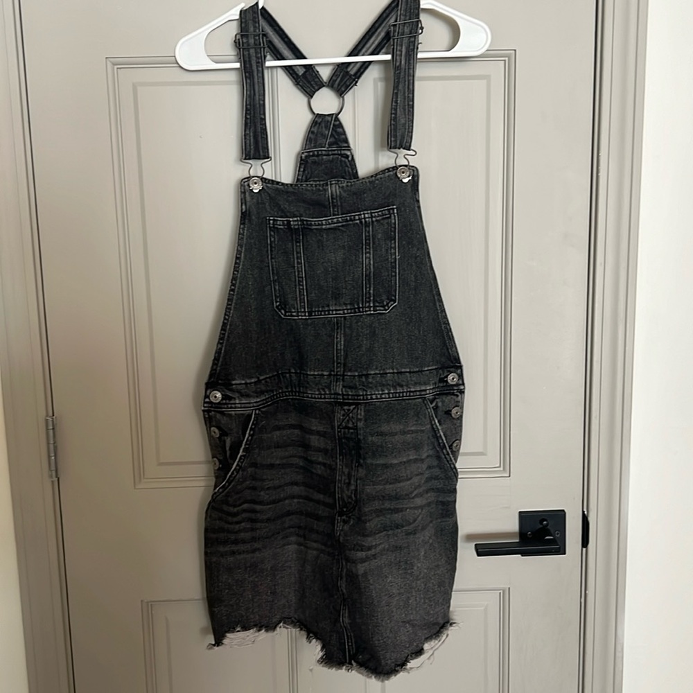 American Eagle Outfitters Black Denim Mini Dress